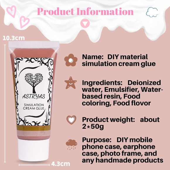 ASTRYAS Simulation Fake Whipped Cream - Picture 3 of 8